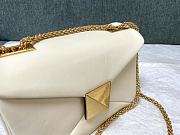 Valentino One Stud Nappa Bag With Chain 19 White - 6