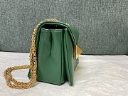 Valentino One Stud Nappa Bag With Chain 19 Green - 4
