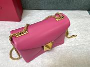 Valentino One Stud Nappa Bag With Chain 19 Pink - 6