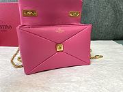 Valentino One Stud Nappa Bag With Chain 19 Pink - 4