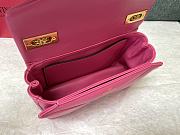 Valentino One Stud Nappa Bag With Chain 19 Pink - 2