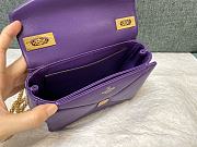 Valentino One Stud Nappa Bag With Chain 19 Purple - 6