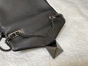 Valentino One Stud Nappa Bag With Chain 19 Full Black - 2