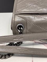 YSL Niki Medium 28 Chain Bag Crinked Vintage Leather 9973 - 4
