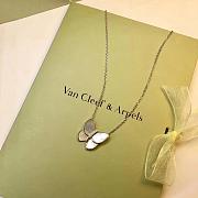 VCA Lucky Alhambra butterfly pendant with diamond necklace  - 3