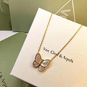 VCA Lucky Alhambra butterfly pendant with diamond necklace  - 6