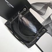 YSL Niki Shopper 33 Crinked Vintage Leather Black  - 4