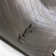 YSL Niki Shopper 33 Crinked Vintage Leather Gray Fog - 6