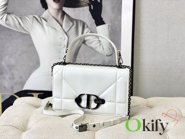 Dior 30 Montaigne White Bag - 1