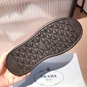Prada Macro Re-Nylon Black Brushed Leather Sneakers - 2