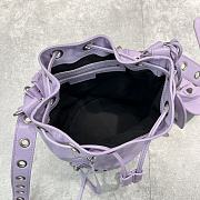 Balenciaga Small Bucket 20 Purple Bag - 5