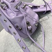Balenciaga Small Bucket 20 Purple Bag - 4
