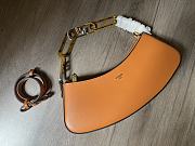Fendi O'Lock Swing 32 Brown Leather Pouch - 4