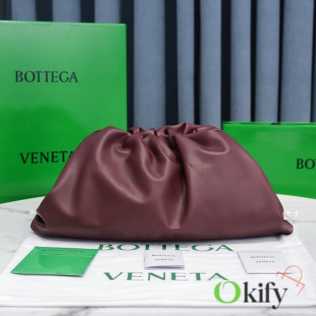 Botega Venata Pouch 40 Wine Red Leather 10172 - 1