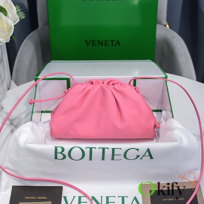 Botega Veneta Mini Pouch 22 Pink Leather 10175 - 1
