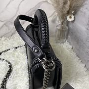 CN Leboy Top Handle Black Lizard Leather 10197 - 4