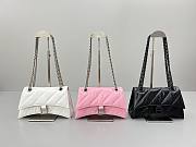 Balenciaga Crush Bag 25 White/Pink/Black  - 1