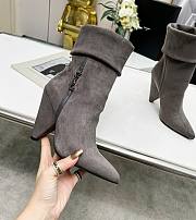 YSL Boots Gray Suede - 1