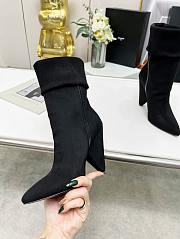 YSL Boots Black Suede - 5