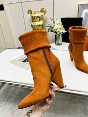 YSL Boots Brown Suede - 2