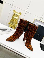 YSL Boots Leopard Printed Suede - 3