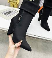 YSL Boots Black Suede - 1