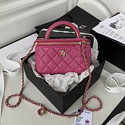 CC Vanity with Chain Hot Pink Lambskin - 1