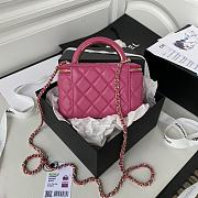 CC Vanity with Chain Hot Pink Lambskin - 3