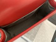 CN LeBoy Medium Red Lambskin Bag with Silver Hardware 30cm - 2