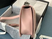 CN LeBoy Medium Light Pink Lambskin Bag with Silver Hardware 30cm - 6