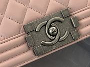 CN LeBoy Medium Light Pink Lambskin Bag with Silver Hardware 30cm - 3