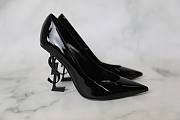 YSL Opyum Pump Heels Black Shiny Patent - 1