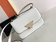 Prada Shoulder Bag 22 Saffiano Leather White - 1