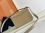 Prada Saffiano Leather Shoulder Bag 22 Sand Beige - 2