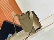 Prada Saffiano Leather Shoulder Bag 22 Sand Beige - 3