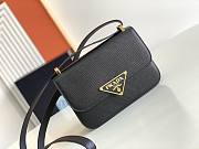 Prada Shoulder Bag 22 Saffiano Leather Black - 1