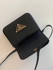 Prada Shoulder Bag 22 Saffiano Leather Black - 4