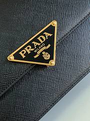 Prada Shoulder Bag 22 Saffiano Leather Black - 2