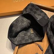 Set LV Petit Damier Hat & Cat NM Wool Black M70001 - 3