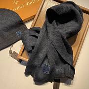 Set LV Petit Damier Hat & Cat NM Wool Blue M70009 - 5