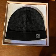 Set LV Petit Damier Hat Wool Black/Gray/Brown  - 1
