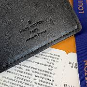 LV Brazza Wallet 18 Black Taurillon Leather - 2