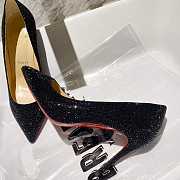 Christian Louboutin Kate Strass Full Black Diamond  - 5