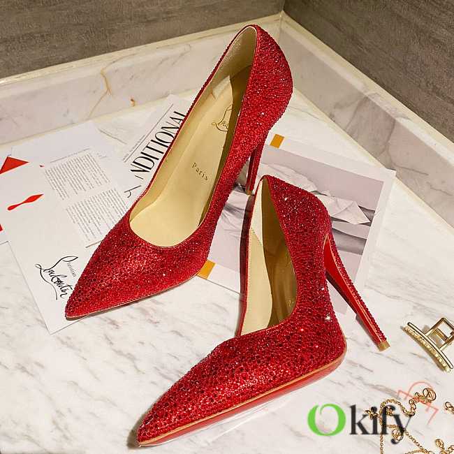 Christian Louboutin Kate Strass Full Red Diamond - 1