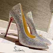 Christian Louboutin Kate Strass Full Silver Diamond - 6