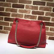 Gucci soho chain shoulder bag 38 red leather - 4