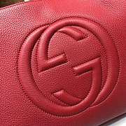 Gucci soho chain shoulder bag 38 red leather - 3
