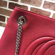 Gucci soho chain shoulder bag 38 red leather - 2