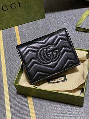 Gucci GG marmont wallet 11 black leather - 6