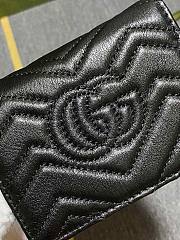 Gucci GG marmont wallet 11 black leather - 3